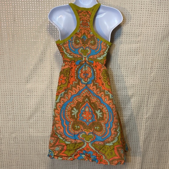Moulinette Soeurs From Anthropologie 100% Silk Dress Racer Back - Picture 9 of 11